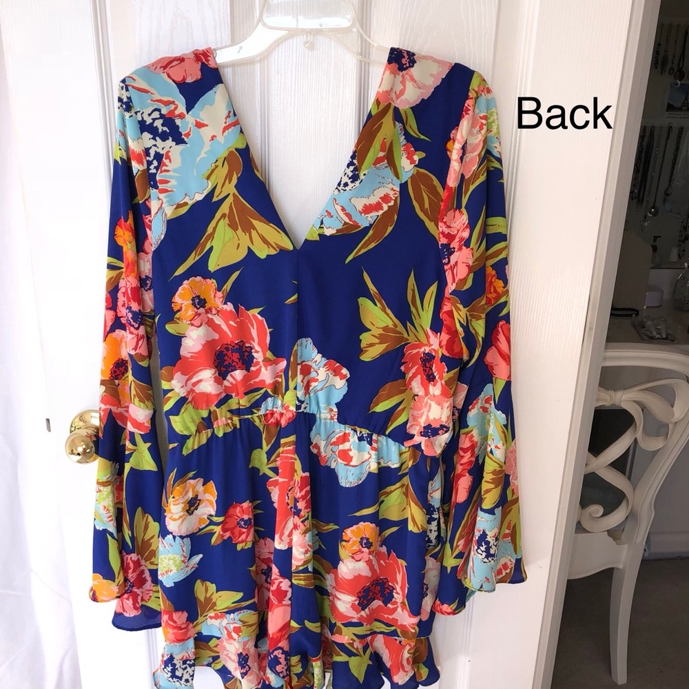 CB by Nordstroms Floral long-sleeve Romper in XL - Picture 5 of 8